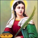 Imagem de Santa Luzia, Padroeira da paróquia de mesmo nome em Campo Grande-MS