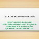 Doação de Imposto de Renda IRPF para obras sociais